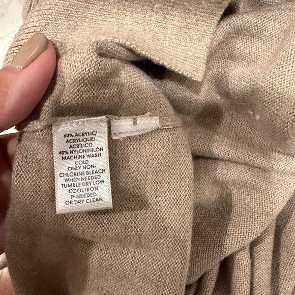 Loft, tan cowl neck sweater - Picture 4 of 4